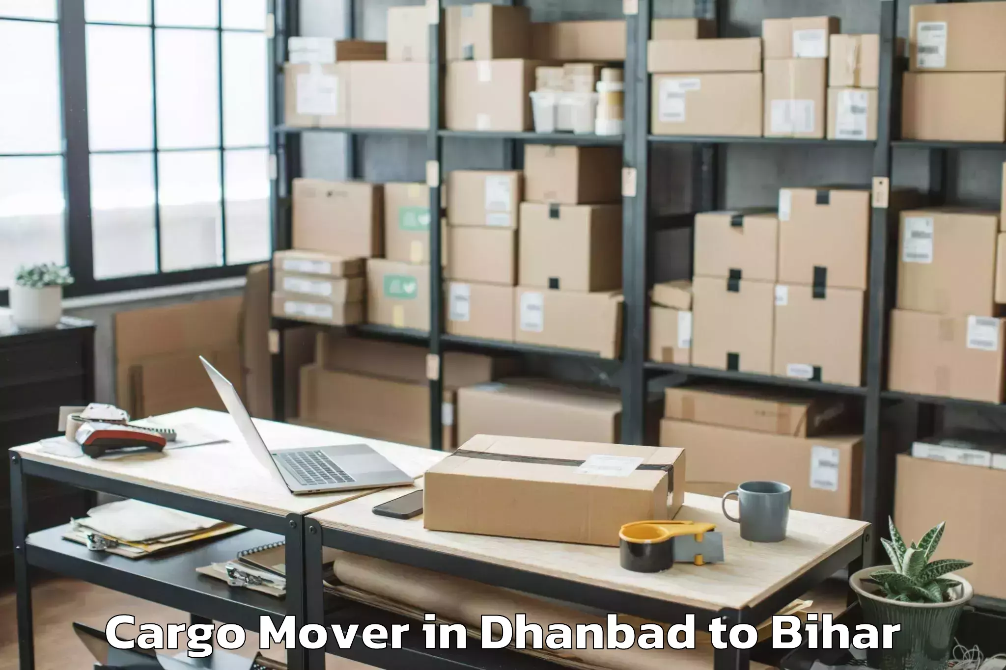 Top Dhanbad to Jogbani Cargo Mover Available